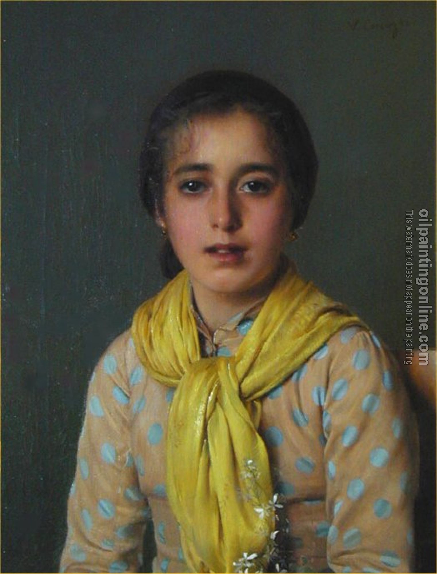 Vittorio Matteo Corcos - Girl with Yellow Shawl